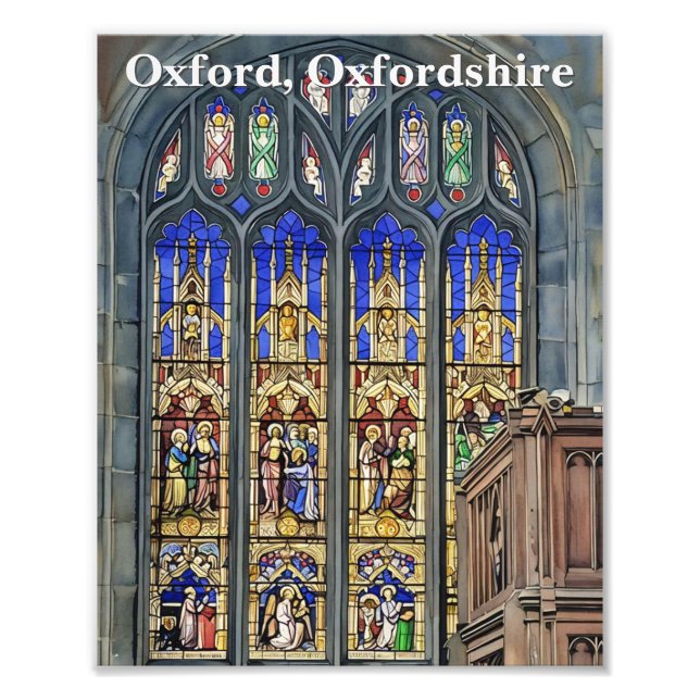 Gothic Stained Glass Window Print (Front)