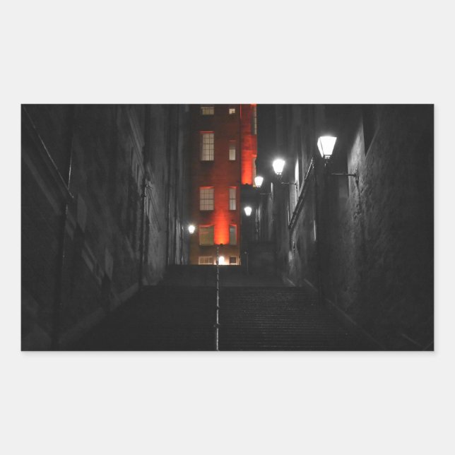 Gothic Staircase Rectangular Sticker (Front)