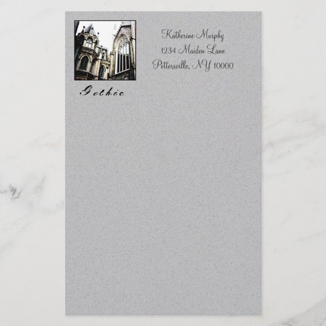 'Gothic' Stationery (Front)