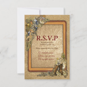 Gothic  - Steampunk RSVP - Leather Craft Frame