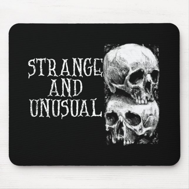 Gothic Strange And Unusual Skull Design Mouse Pad (Front)