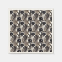 Gothic Style Black Flowers