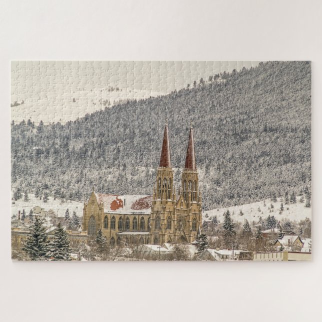 Gothic Style Cathedral - 1014 piece Jigsaw Puzzle (Horizontal)