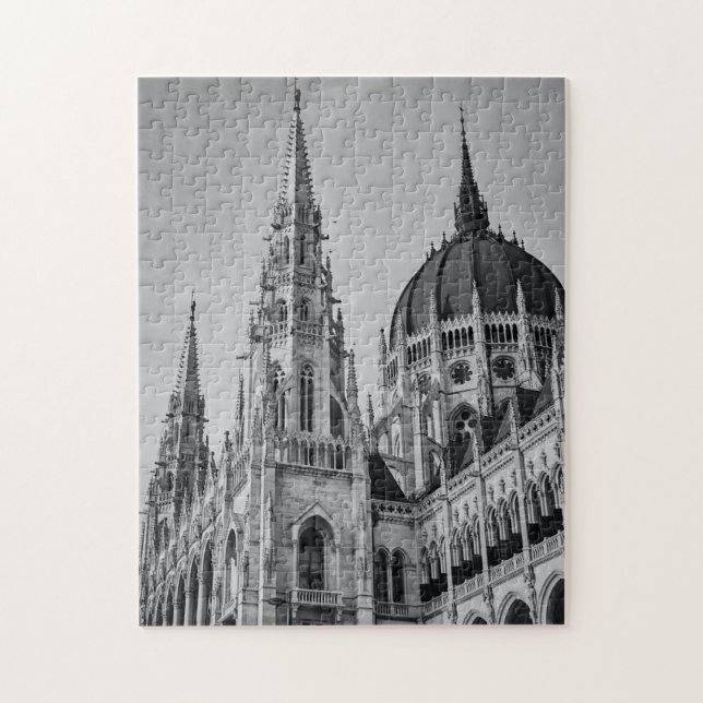 Gothic Style Cathedral Budapest Hungary Landmark Jigsaw Puzzle (Vertical)