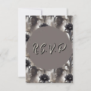 Gothic Style Dark RSVP Card