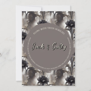 Gothic Style Dark Wedding Invitation