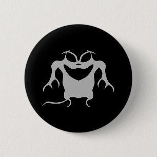 Gothic style Halloween creature 6 Cm Round Badge
