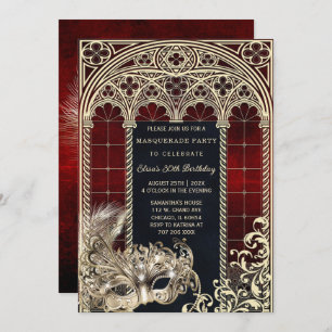 Gothic Style Masquerade Birthday Party Template