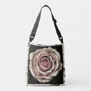 Gothic Styled Vintage Rose Crossbody Bag
