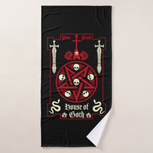 Gothic Subculture Post Punk  Bath Towel