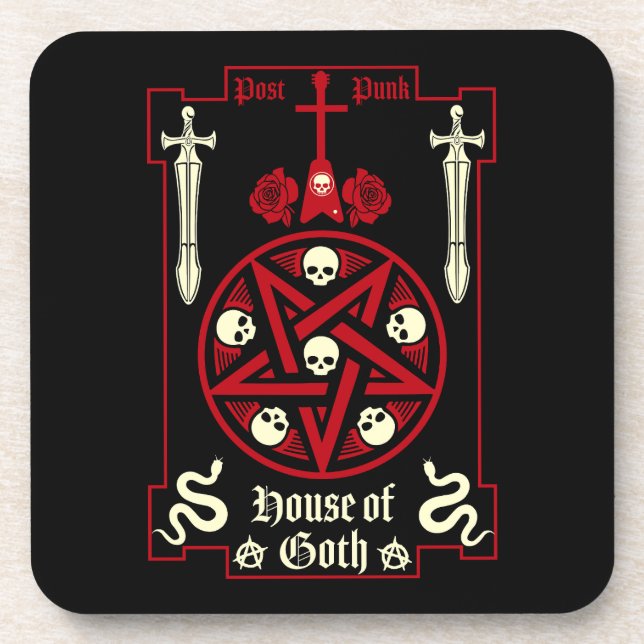 Gothic Subculture Post Punk  Coaster (Front)