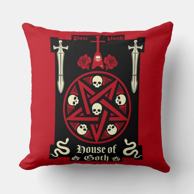 Gothic Subculture Post Punk  Cushion (Front)