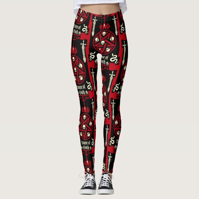 Gothic Subculture Post Punk  Leggings (Front)