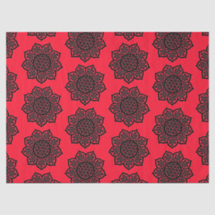GOTHIC SUN Black Red Celtic Knots Tissue Paper