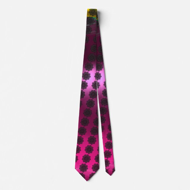 GOTHIC SUN gem pink Tie (Front)