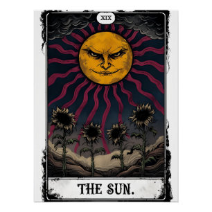 Gothic Sun Tarot Poster