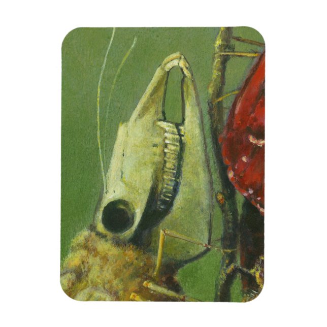 Gothic Surreal Moth Flexible Magnet (Vertical)