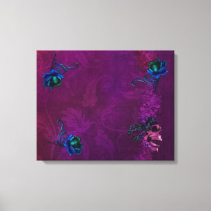 Gothic Surreal Roses Canvas Print