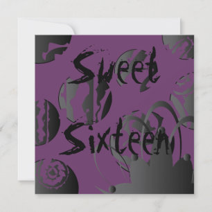 Gothic Sweet Sixteen Invitation- Customise Invitation