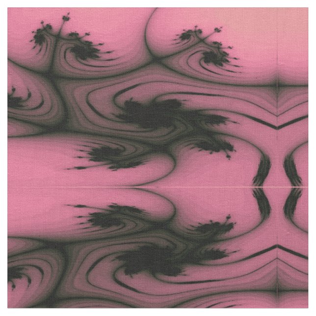 Gothic Swirls Craft Fabric (Close Up)