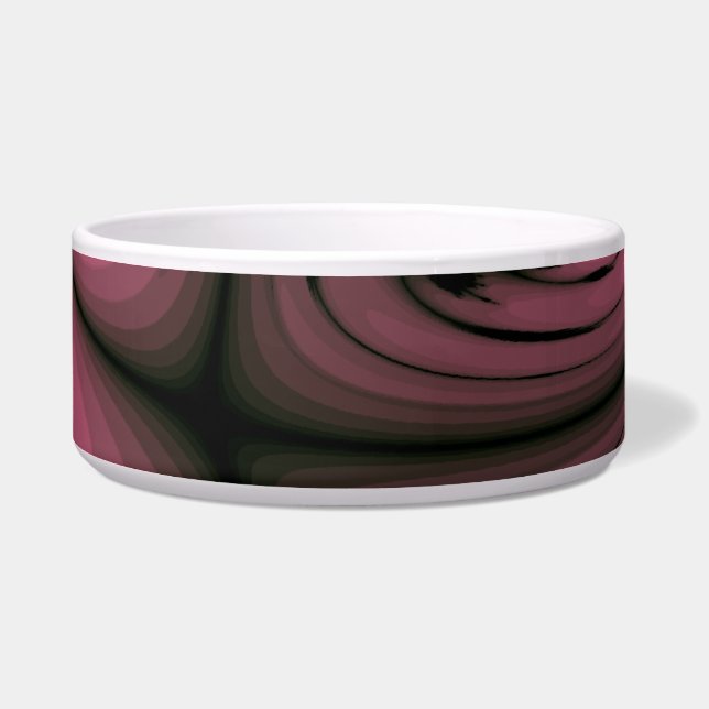 Gothic Swirls Dog Bowl (Left)