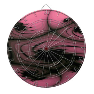 Gothic Swirls Fractal Dart Board