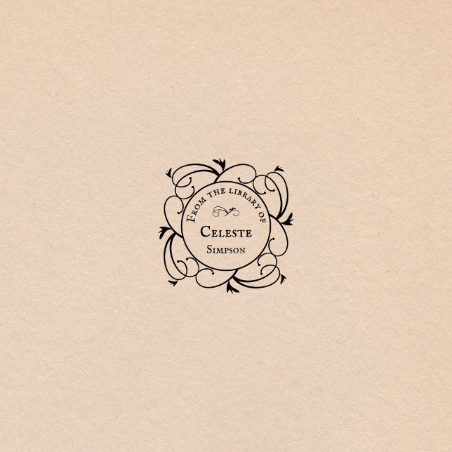 Gothic Swirls | From the library of Personalised Self-inking Stamp (Creator Uploaded)