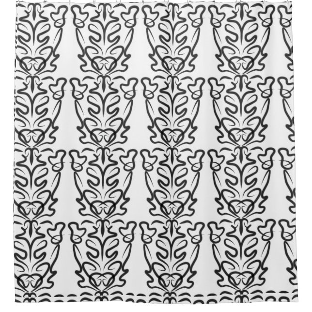 Gothic Symmetry Art Shower Curtain (Front)