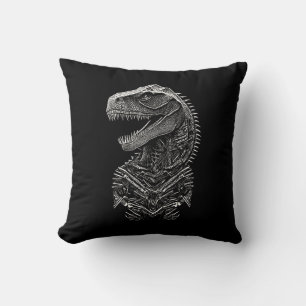 Gothic T-Rex Dinosaur Cushion