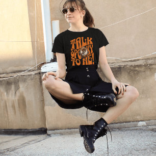 Gothic Talk Spooky To Me Pumpkin Witch Halloween T-Shirt