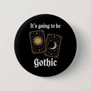 Gothic Tarot Cards Fortune Mediaeval Literature Mo 6 Cm Round Badge