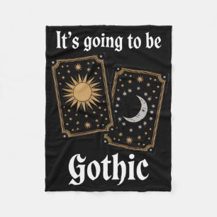 Gothic Tarot Cards Fortune Mediaeval Literature Mo Fleece Blanket