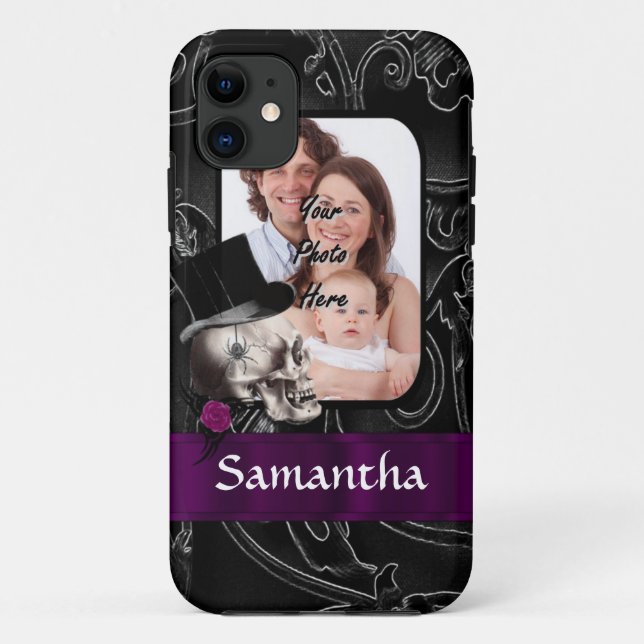 Gothic tattoo skull Case-Mate iPhone case (Back)