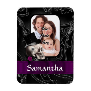 Gothic tattoo skull magnet