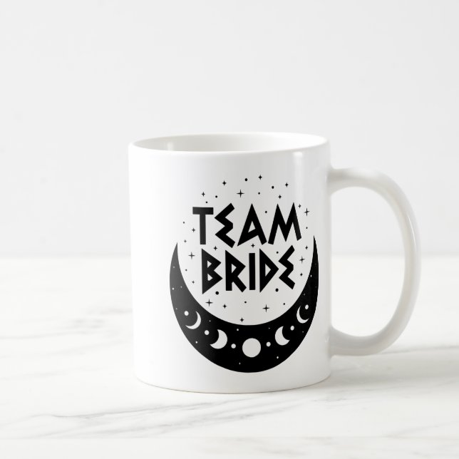 Gothic Team Bride Coven Wedding Bachelorette Party Coffee Mug (Right)