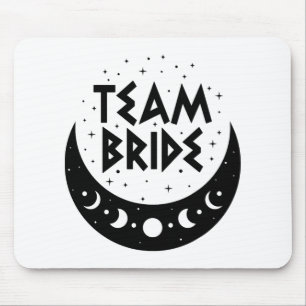 Gothic Team Bride Coven Wedding Bachelorette Party Mouse Pad