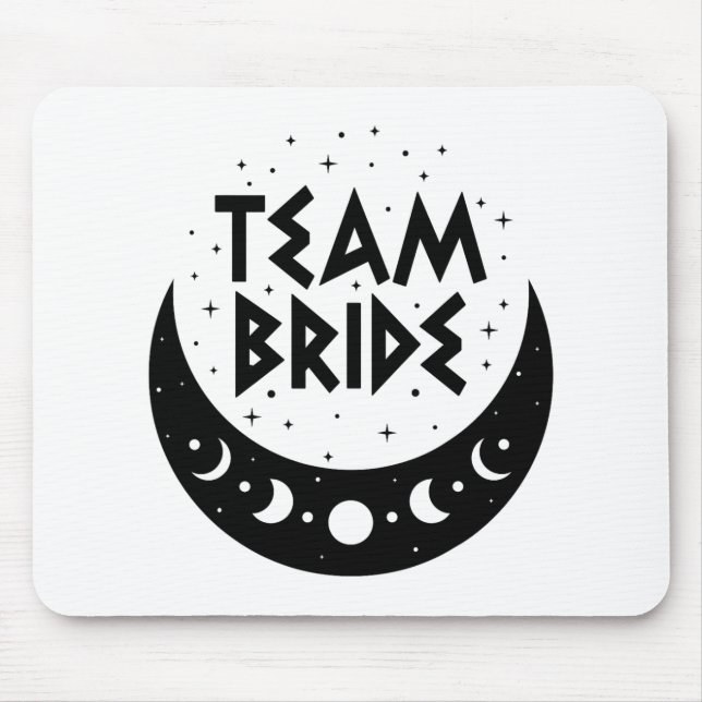 Gothic Team Bride Coven Wedding Bachelorette Party Mouse Pad (Front)