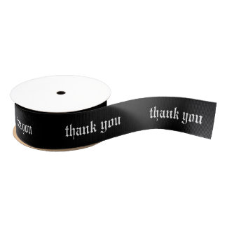 GOTHIC- THANK YOU RIBBON GROSGRAIN RIBBON
