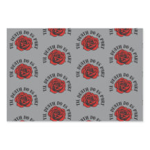 Gothic Til Death do us part wrapping paper