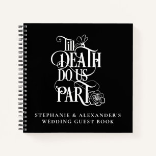 Gothic Till Death Do Us Part Wedding Guest Book