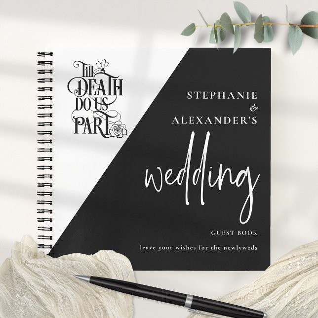 Gothic Till Death Do Us Part Wedding Guest Book (Creator Uploaded)