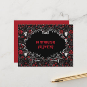 Gothic To my unusual Valentine  Postcard