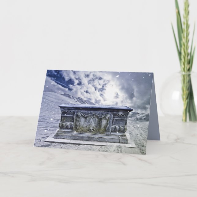 Gothic tomb greeting card (Front)