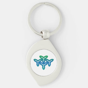 Gothic Tri-blade Key Ring