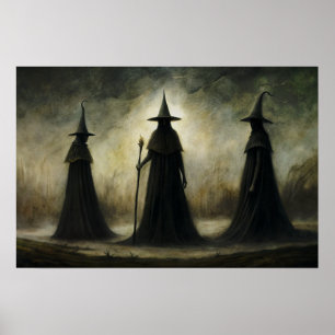 Gothic Trio Witches Poster