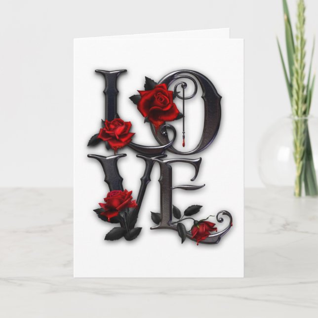 Gothic Valentine Card (Front)