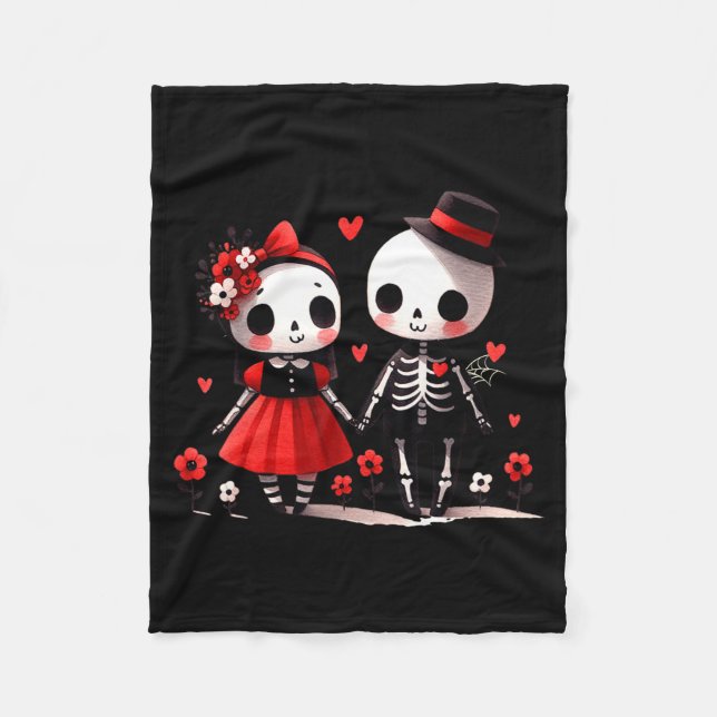 Gothic Valentine  Fleece Blanket (Front)