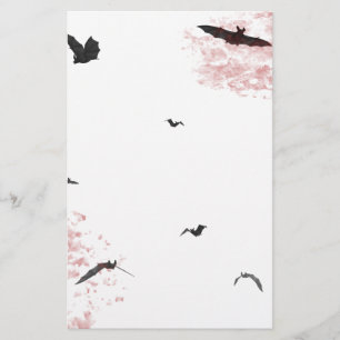 Gothic Vampire Bat Stationery