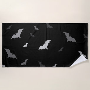 🦇 Gothic Vampire Bats Beach Towel