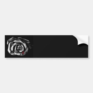 Gothic Vampire Black rose bumper sticker